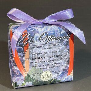 Nesti Dante Gli Officinali Soap, Hydrangea & Rhubarb, Saponifico Firenze (623)